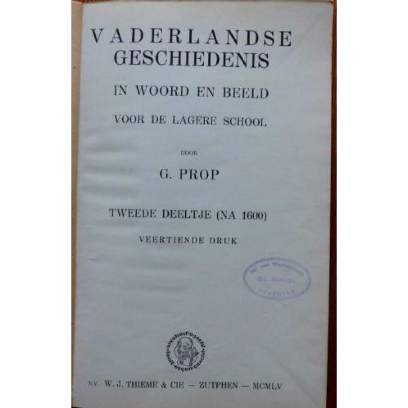 Vaderlandse Geschiedenis; 1955