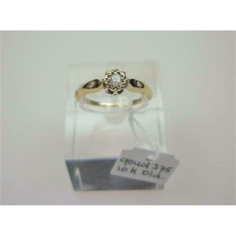 Ring goud met 0.10K diamant / Z6267