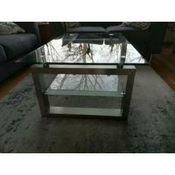 Glazen salontafel
