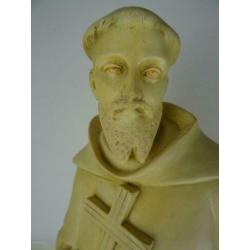 Antiek beeld van de Heilige Franciscus 98 cm curiosa kunst