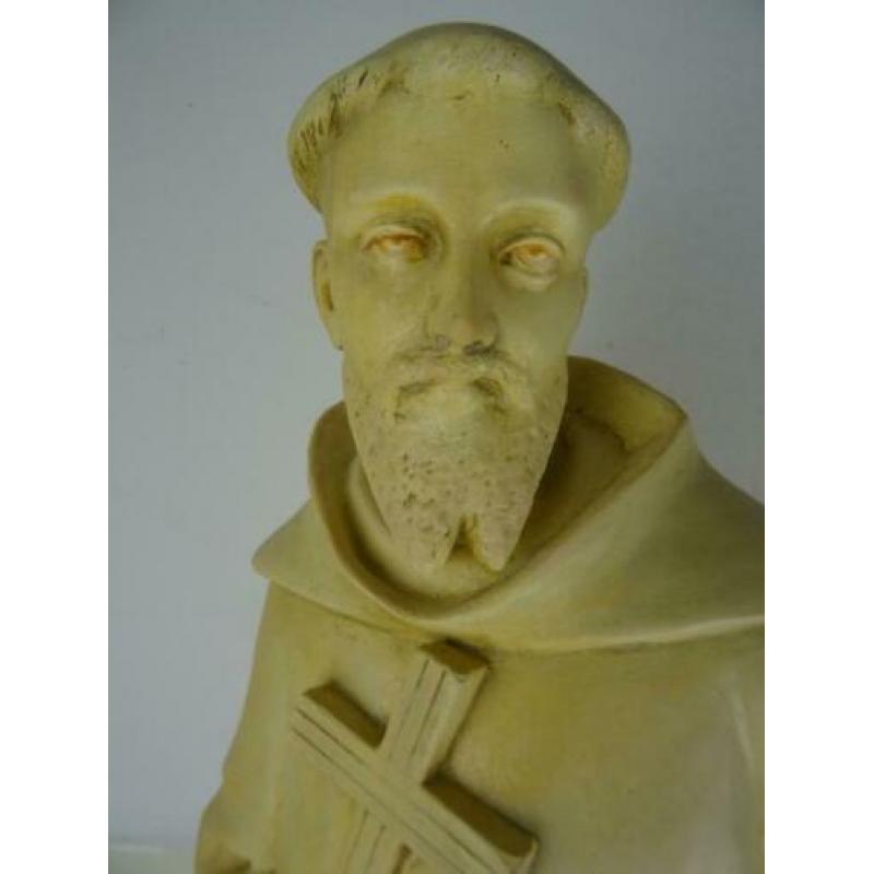 Antiek beeld van de Heilige Franciscus 98 cm curiosa kunst
