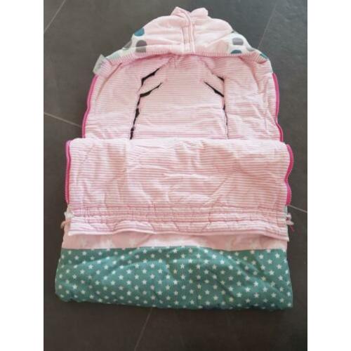 Maxi-cosi hoes meisje roze lekker warm!