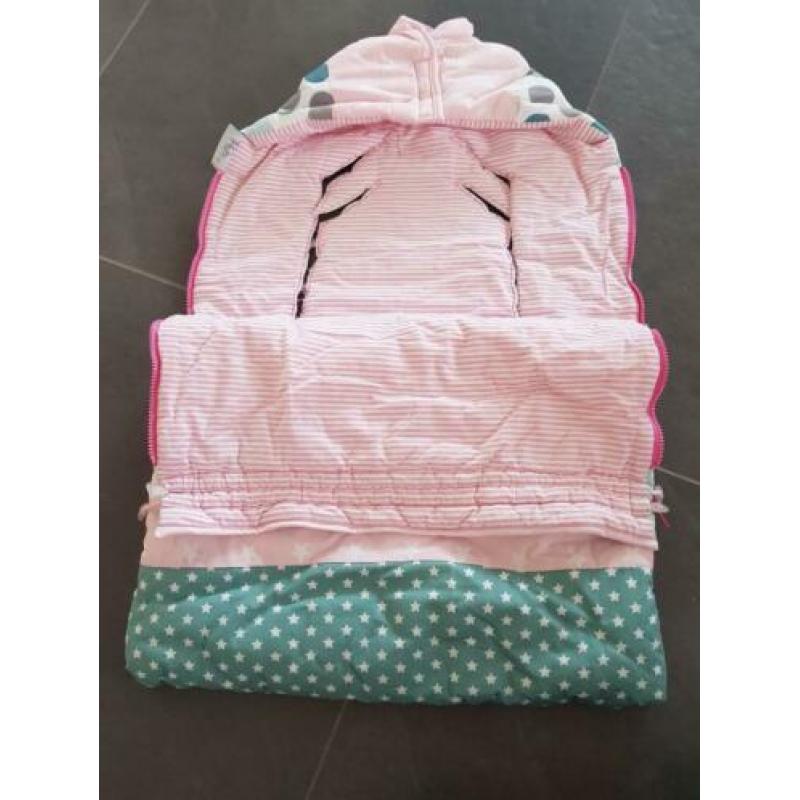 Maxi-cosi hoes meisje roze lekker warm!