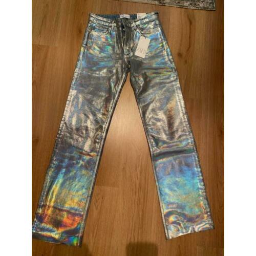 Zara holographic flared jeans nieuw maat 38