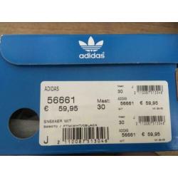 Adidas superstar wit met zwarte strepen, mt. 30