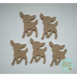 Knutselsetje met 10 MDF figuren: kinderfeestje | Stokhout 60