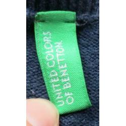 Benetton blauw vest maat 164