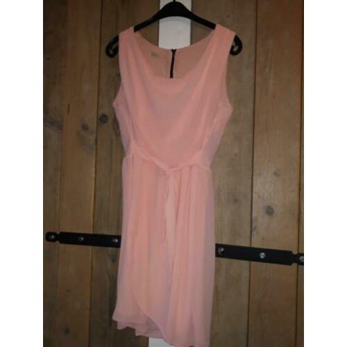 2 overslag zomer jurkjes blauw roze L/XL