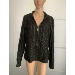 E121 Frank Lyman maat 44=L jasje vest zwart blazer colbert
