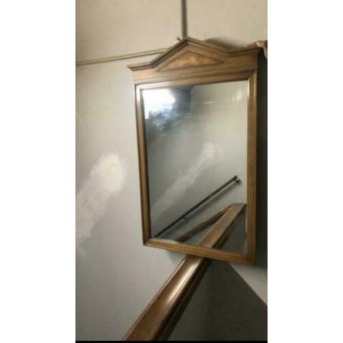 Antieke houten spiegel