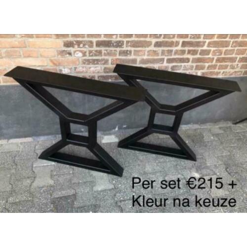 Unieke industriële stalen tafelpoten/tafel onderstellen