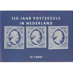 Nederland mapje 150 Jaar Postzegels in Nederland