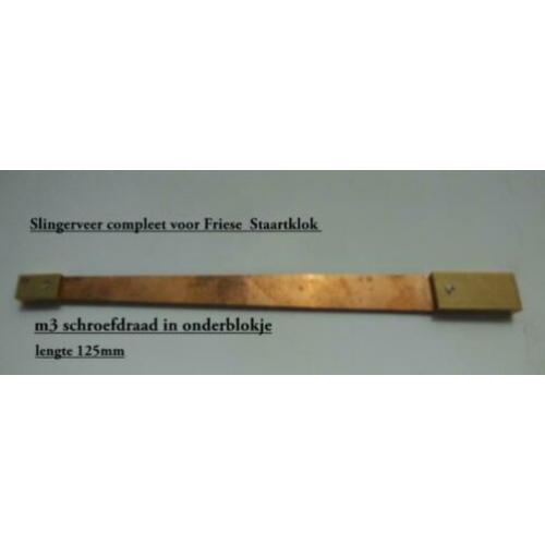Slingerveer voor Friese klok met origineel uurwerk.