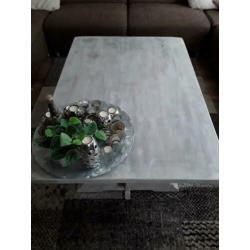 Salontafel Massief eiken white-whast...
