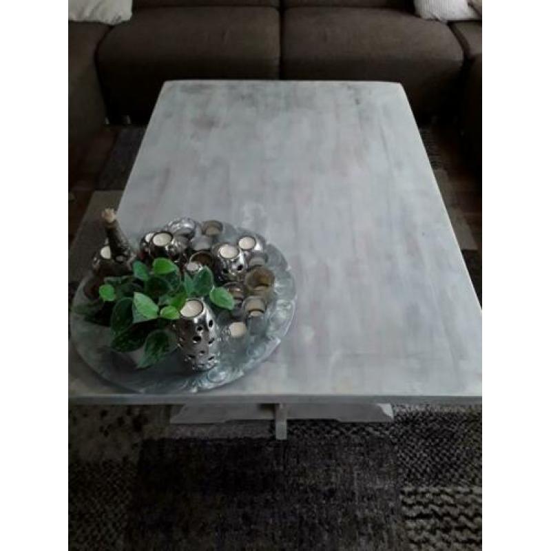 Salontafel Massief eiken white-whast...