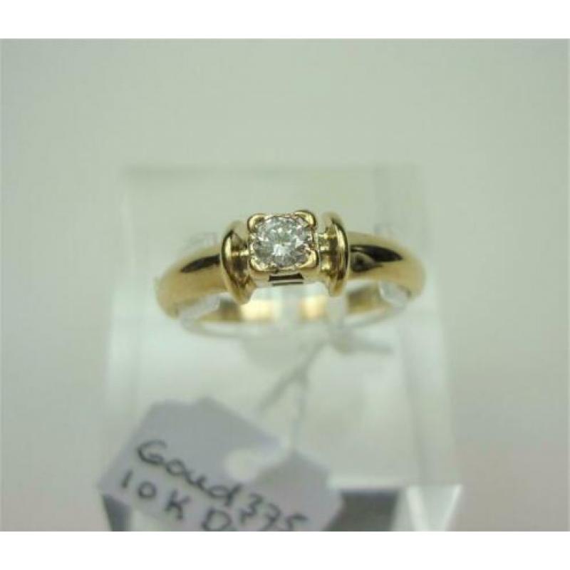 Ring goud met 0.10K diamant / Z6273
