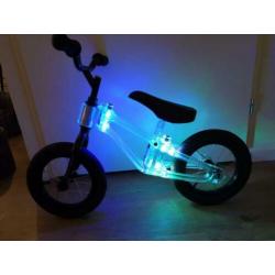 Loekie sparkling loopfiets 12 inch met glitters nieuw