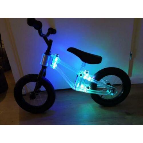 Loekie sparkling loopfiets 12 inch met glitters nieuw