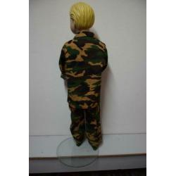 Verkleedkleren:Miltair, Soldaat, Camouflage pak maat 98