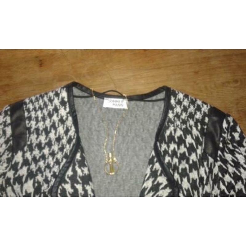 Zwart/wit vest