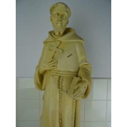 Antiek beeld van de Heilige Franciscus 98 cm curiosa kunst