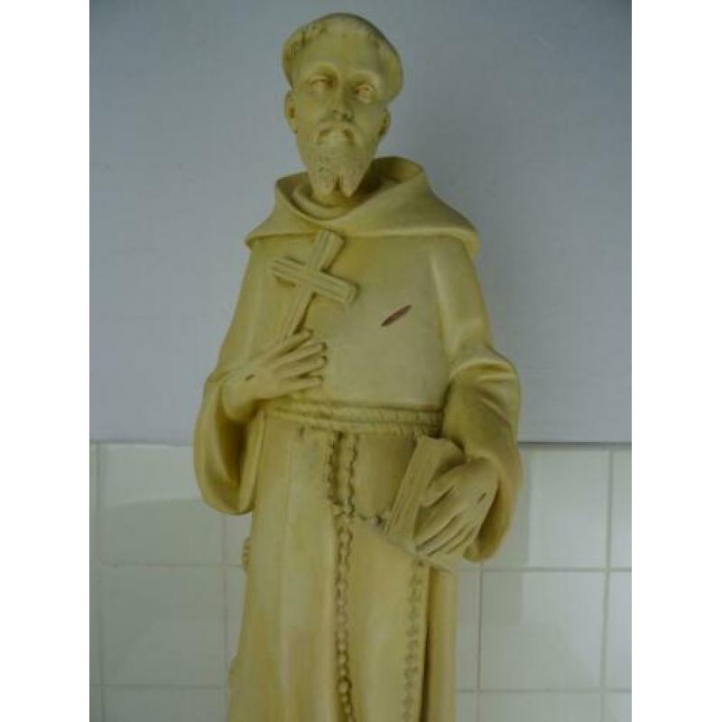 Antiek beeld van de Heilige Franciscus 98 cm curiosa kunst
