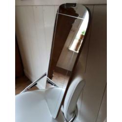 Grote vintage spiegel, gaaf, 80 cm hoog