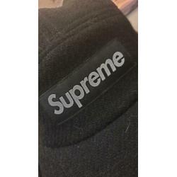 Supreme Featherweight Wool Camp Cap (FW17) Black