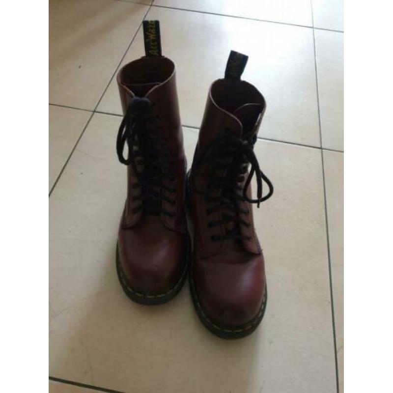 Dr. Martens 38 bordeaux Steel Toe schoenen stalen neus