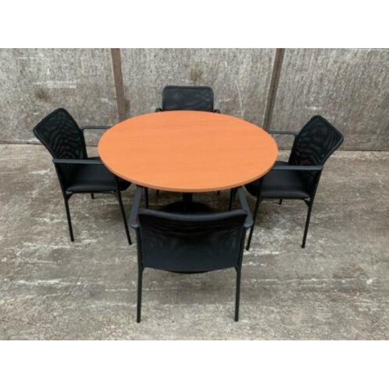 OPRUIMING SHOWMODELLEN Spreektafel Vergadertafel rond 120cm