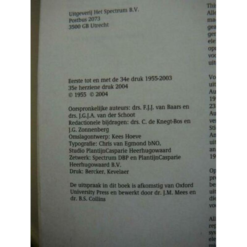 Prisma woordenboek Engels Nederlands, gebruikt