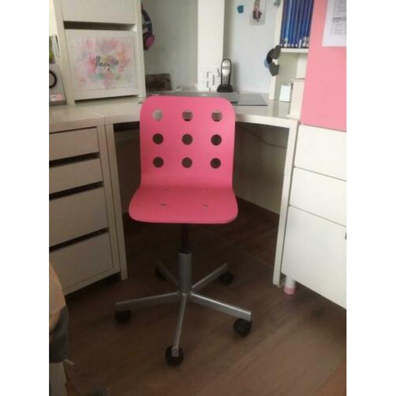 Mooie roze Ikea kinder bureaustoel