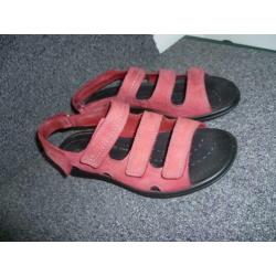 Ecco sandalen rood 38
