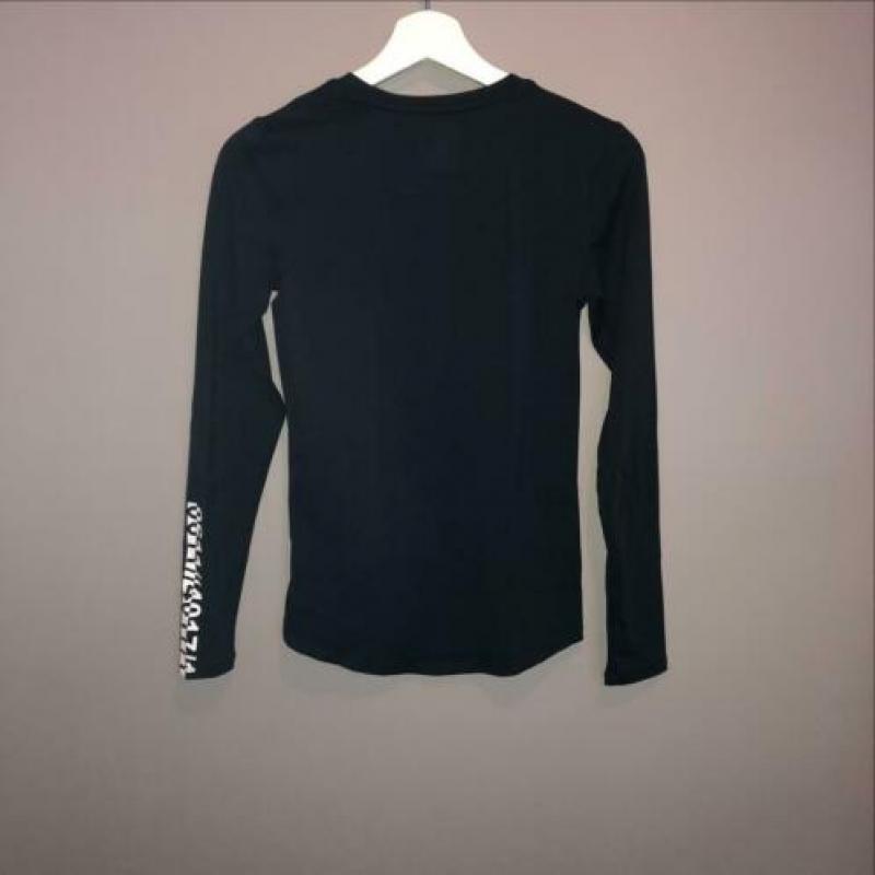 H&M zwart lange mouw sport shirt maat XS