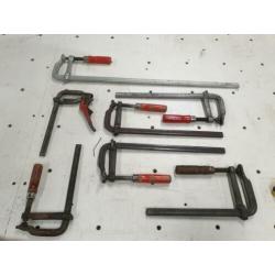 7x Bessey GZ diverse maten lijmklemmen/lijmtangen