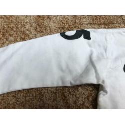 Shirt wit lange mouwen maat 86