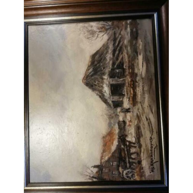 Schilderij kranenburg Hendrik cornelis