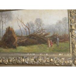 Antiek olieverf schilderij