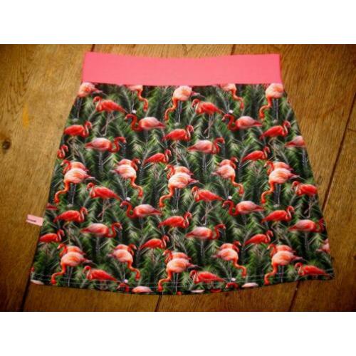 Wild/life flamingo rok maat 122/128 Nieuw