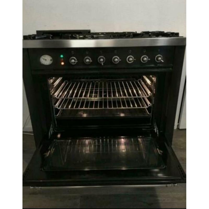 Nette boretti fornuis met visbrander 90breed