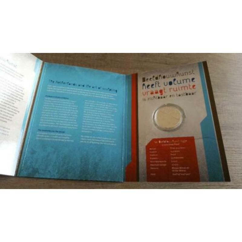 Het beeldhouwkunst vijfje munt munten zilver proof Nederland