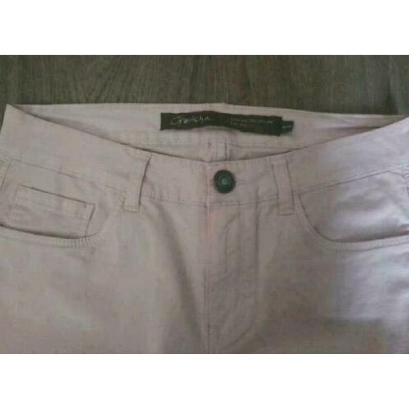 Nieuwe zacht roze Geisha broek maat S