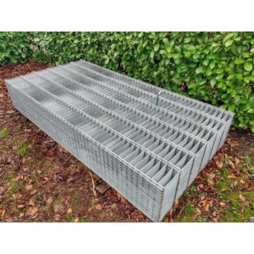 Dubbelstaafs Hekwerk - 123 cm hoog - Gegalvaniseerd