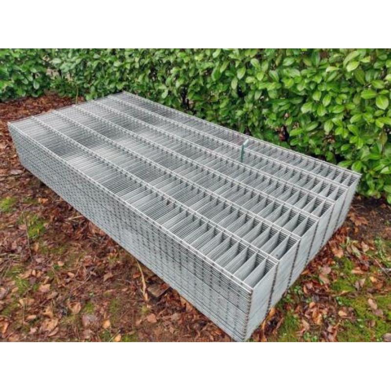 Dubbelstaafs Hekwerk - 123 cm hoog - Gegalvaniseerd