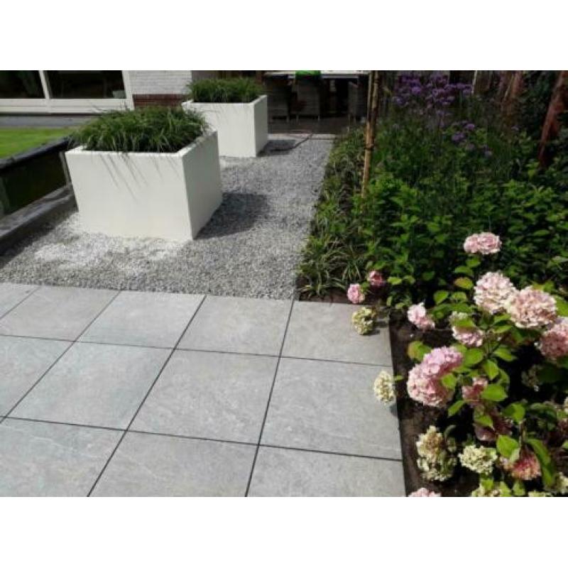 mooie keramische terrastegels Duinkerken 60x60x4 cm