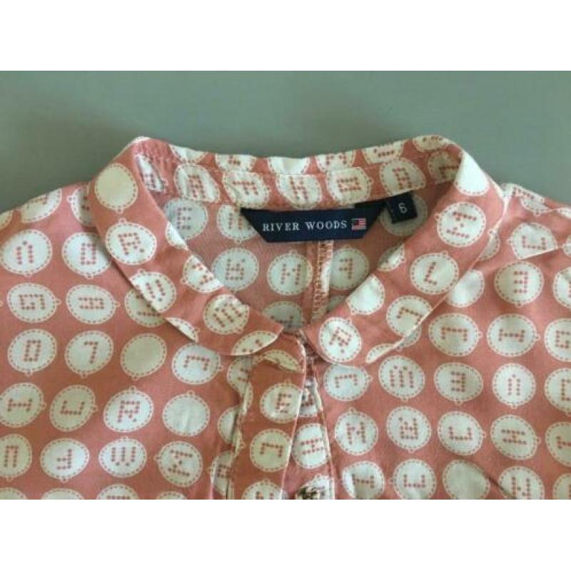 - River woods - blouse maat 6 / 116 roze (Bellerose set etc)