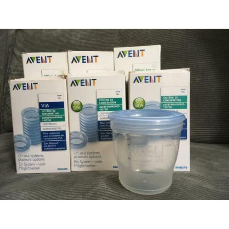 Avent bewaarbekers via borstvoeding 180ml