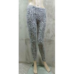 Luipaard Legging wit/zwart maat S-M (117)
