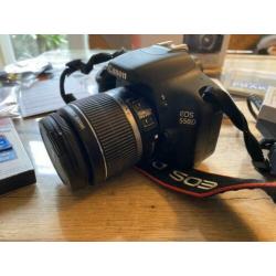 Canon spiegelreflexcamera 550D met extra’s