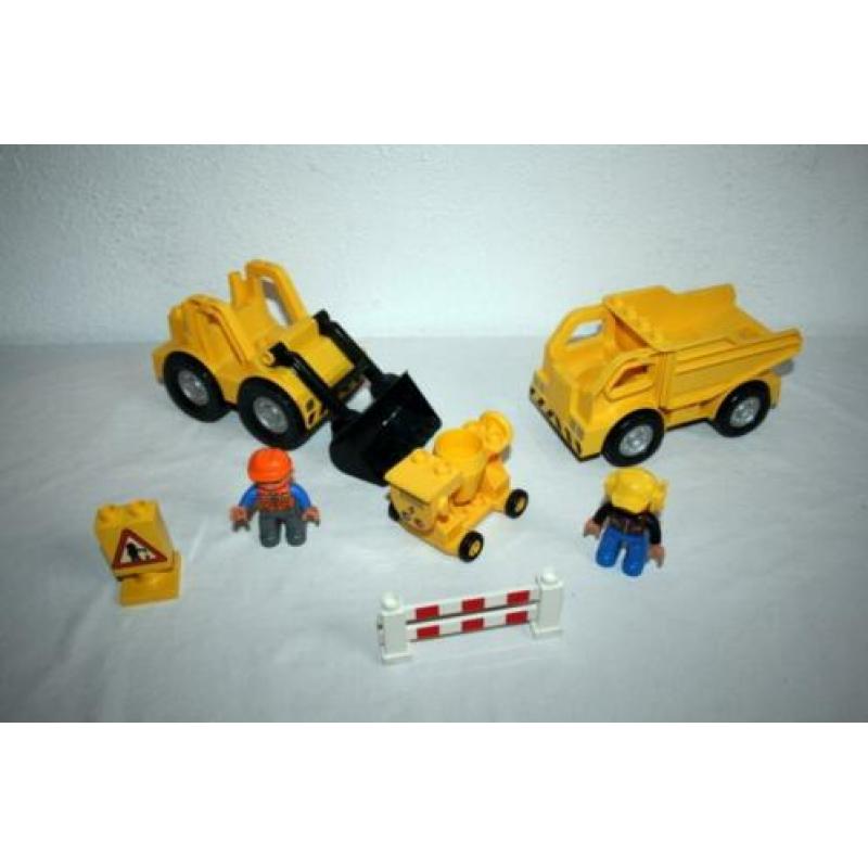 Duplo wegwerkers shovel loader kiepwagen cementmolen